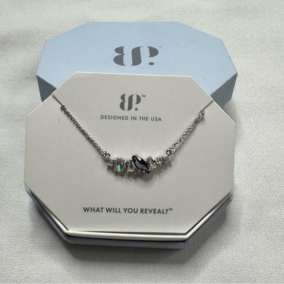 BP Silver Necklace with Black Accent - Picture 2 of 4